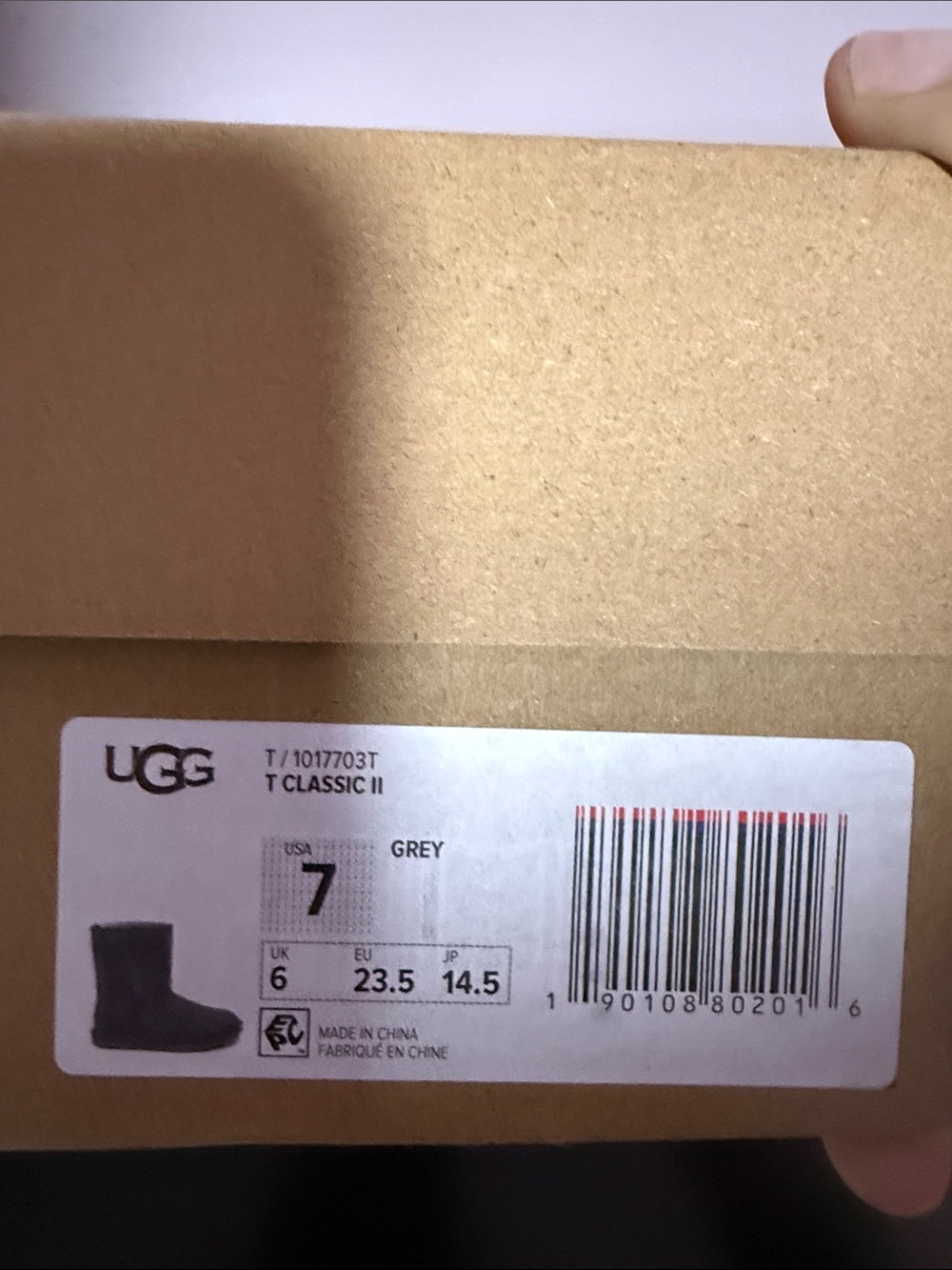 UGG Kids Classic II Boots in Grey